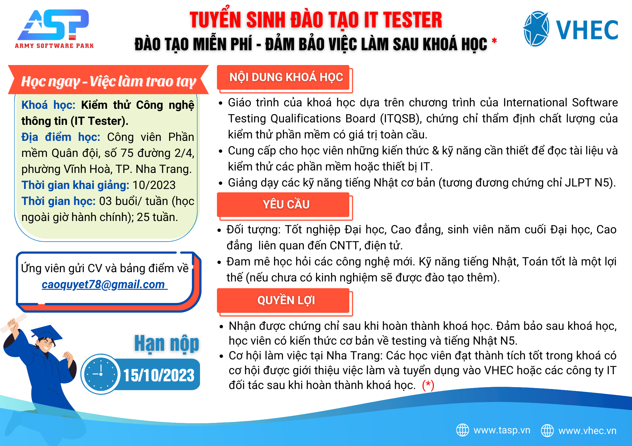 Tuyển sinh Đào tạo IT Tester